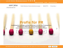 Tablet Screenshot of complus-muenster.de